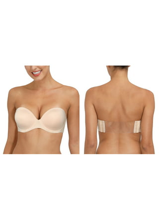 Transparent plastic bra boing flat shaped