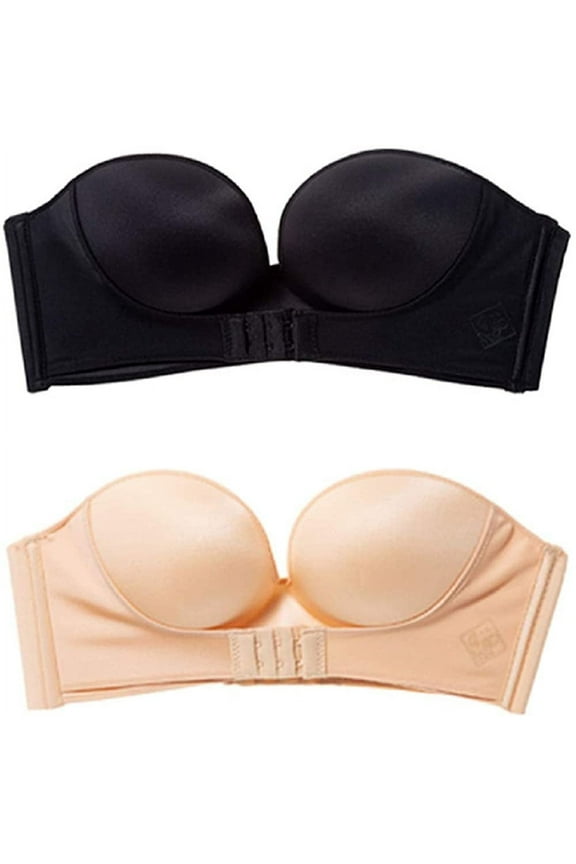 Women’s Strapless Bra Multiway Wireless Bra Hand Moulded Push Up Bra