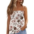 thumbnail image 1 of Women s Strapless Floral Print Tube Top Casual Loose Fit Sleeveless Blouse Multiple Vibrant Pattern Options Soft Lightweight Fabric Comfortable Summer Daily Bohemian Top, 1 of 6