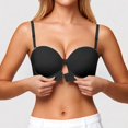 thumbnail image 1 of Women's Strapless Front Closure Push Up Bra, Non- Removable Straps, Wireless Seamless, 1 of 8