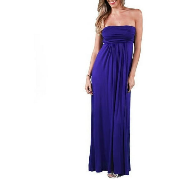 Women's Strapless Maxi Dress