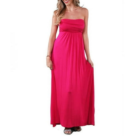 Women's Strapless Maxi Dress