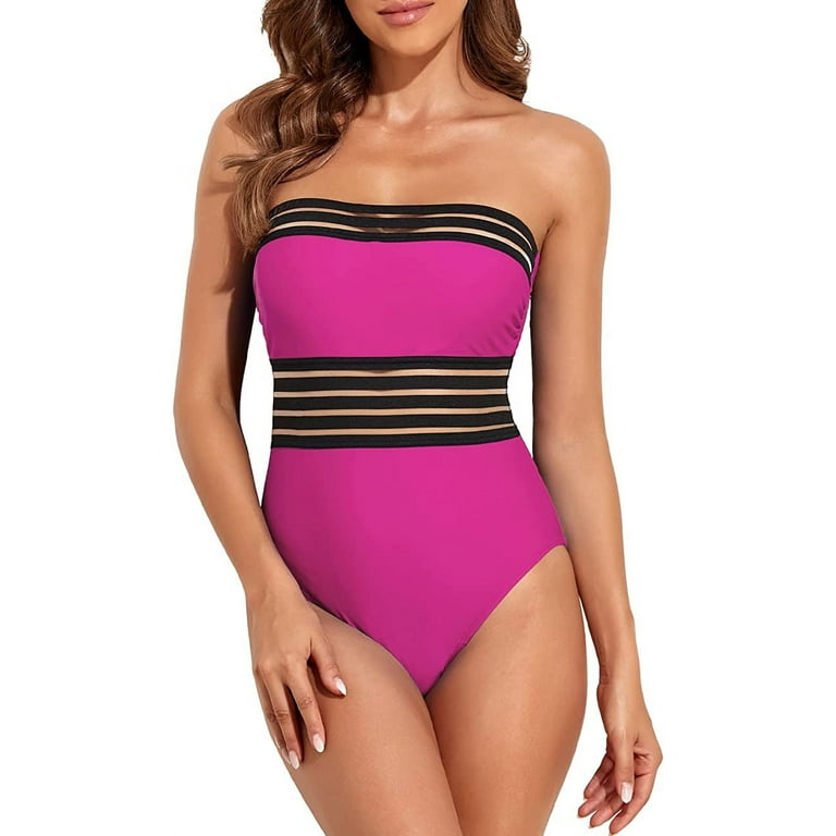 Slimming strapless swimsuits on sale