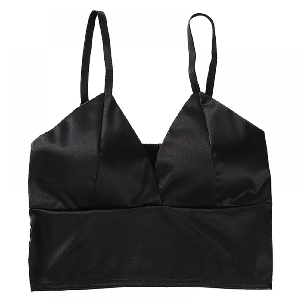 plain black bralette