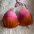 thumbnail image 1 of Women's Strappy Ring Detail Colorblock Bikini Top - Shade & Shore™ Orange/Pink, 1 of 1