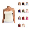 thumbnail image 1 of Women's Strappy Tank Top, Sleeveless Basic Camisole Pure Color Layering Piece for Casual Everyday Wear, Vacation & Outfit Styling, 1 of 6