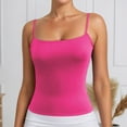 thumbnail image 1 of Women's Strappy Tank Tops Sleeveless Basic Pure Color Layering Piece (RD2 M), 1 of 5