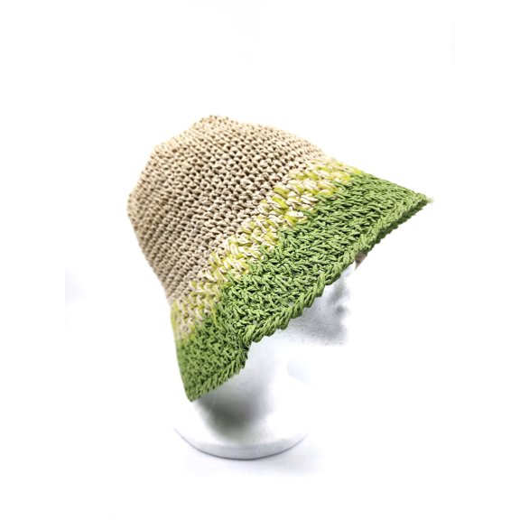 Women's Straw Bucket Sun Hat