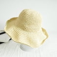 thumbnail image 1 of Women's Straw Floppy Sun Hat Foldable Wide Brim Summer Beach Crochet Hat/Beige, 1 of 4