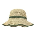 thumbnail image 1 of Women's Straw Sun Hat Wide Brim Boater Hat For Outdoor Beach Summer Fishing Gardening Breathable Lightweight, 1 of 5