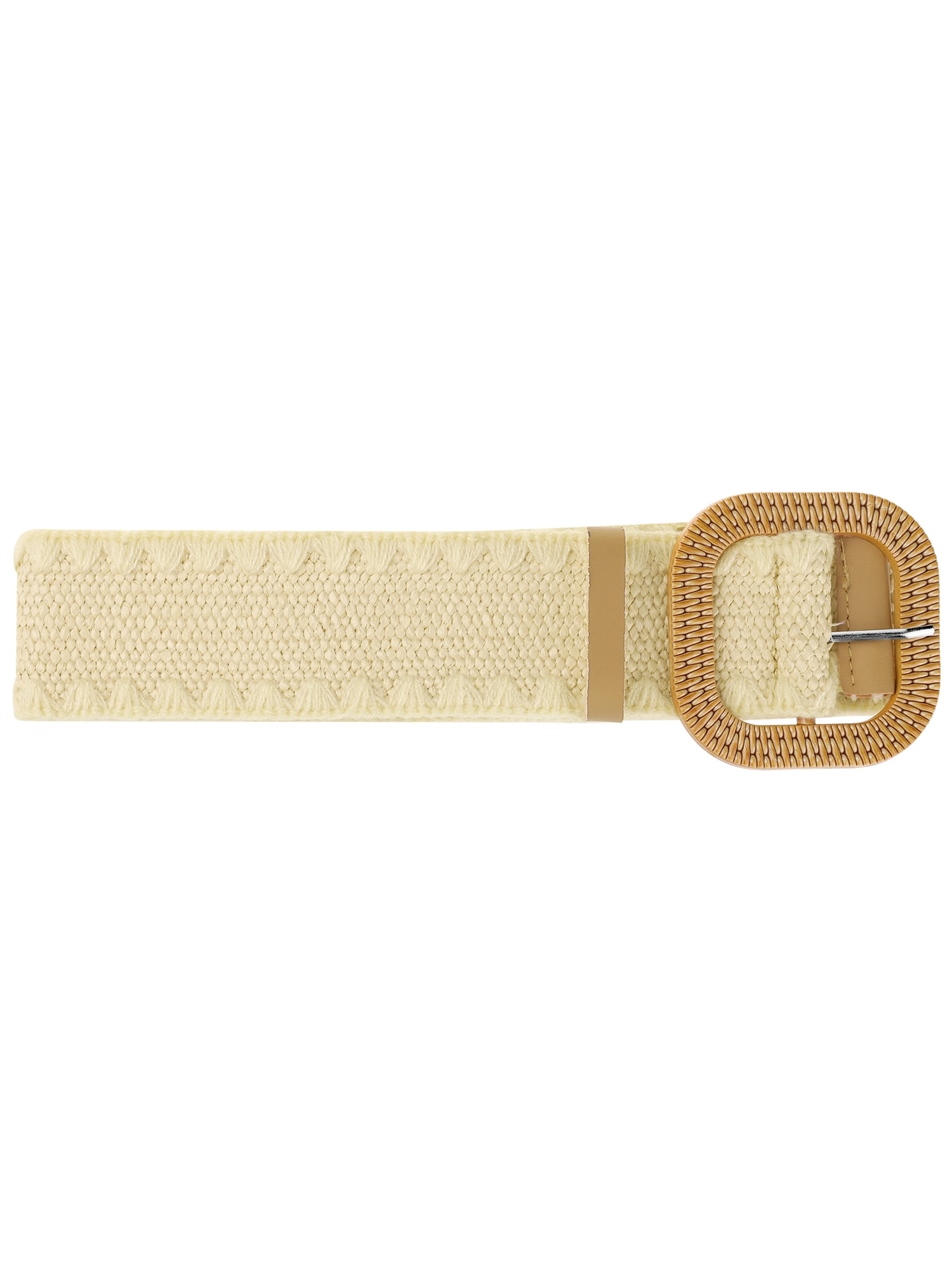 8684 Women\'s Plus Size Straw Woven Belt Elastic Stretch Wide Waist Amazon.com: WOWOGO Straw Woven Rattan Wide Stretch Straw  main image 3