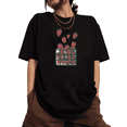 thumbnail image 1 of Women's Strawberry Crate Comfortable Tee Casual Top Fruit Graphic Cotton Short Sleeve Round Neck Black S-5XL, 1 of 5