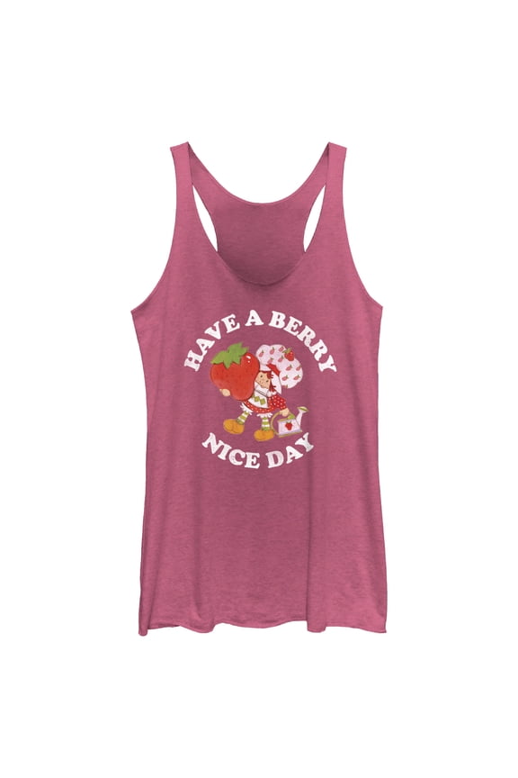Women's Strawberry Shortcake Berry Nice Day Racerback Tank Top