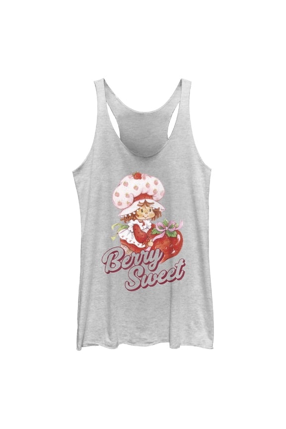Women's Strawberry Shortcake Berry Sweet Gift Racerback Tank Top