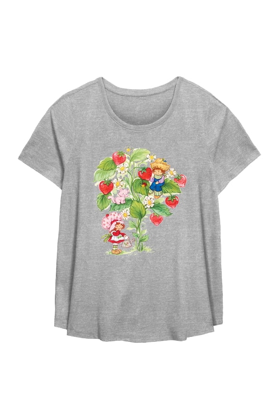 Women's Strawberry Shortcake Berry Tree Graphic T-Shirt
