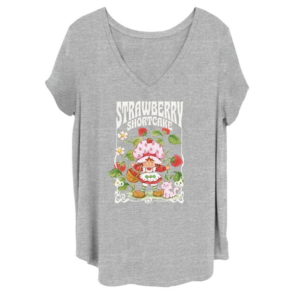 Women's Strawberry Shortcake Happy Berry  Graphic T-Shirt