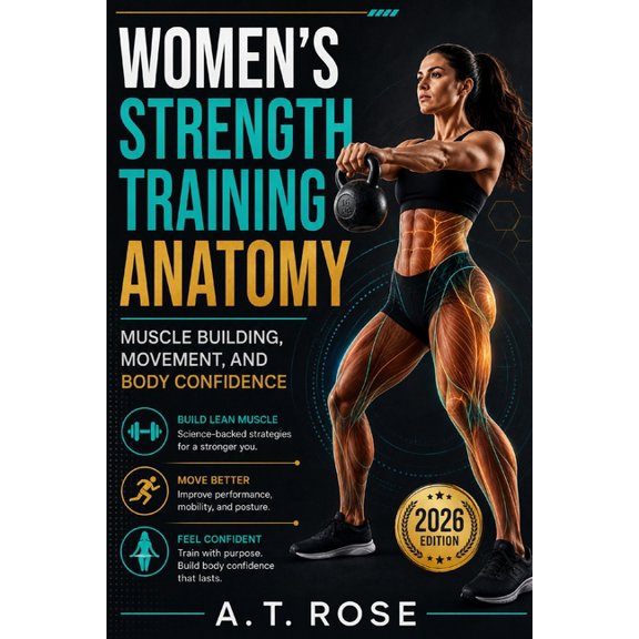 Women's Strength Training Anatomy: Muscle Building, Movement, and Body Confidence, (Paperback)