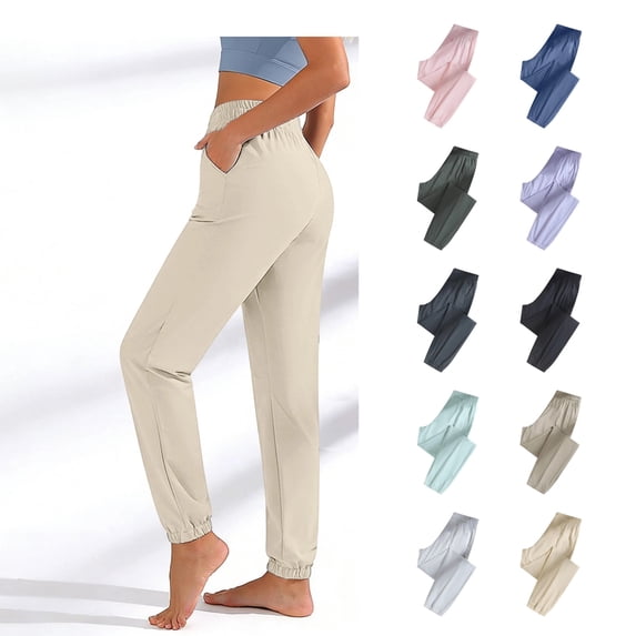 Women's Stretch Active Travel Pants Ultra Stretch Breathable Quick Drying Wrinkle-Resistant Comfy Fit Pants Pink S
