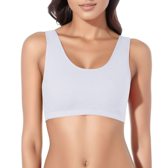 JIKNTTR Women's Stretch Bras Tank Cotton Sports Seamless Fashion Bralette Soft Breathable Corset Ultra-Thin Brassiere