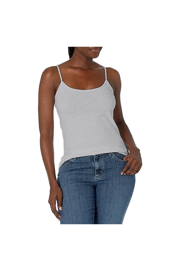Women's Stretch Camisole Top with Built-in Thin Chest Pad Seamless Comfortable Layering Base Shirt Versatile Casual Wear