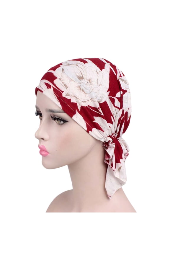 Women's Stretch Cotton Headwrap Comfortable Turban Style Hair Cover
