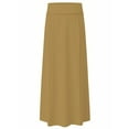 thumbnail image 1 of Women's Stretch Cotton Knit Panel Maxi A-Line Skirt, 1 of 8