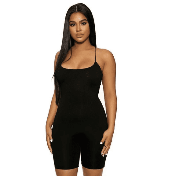 Women’s Stretch Fit Spaghetti Strap Romper – One Size Fits Most