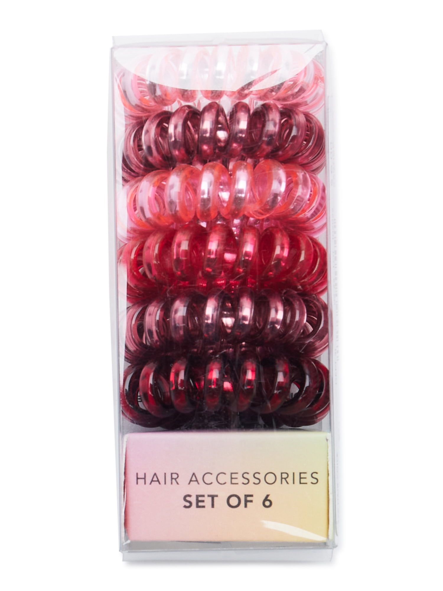 Women's Stretch Hair Coils, 6Pack