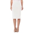 thumbnail image 1 of Women's Stretch Midi Pencil Skirt with Elastic Waist - Perfect for Office Wear, Sizes S-XL, 1 of 5