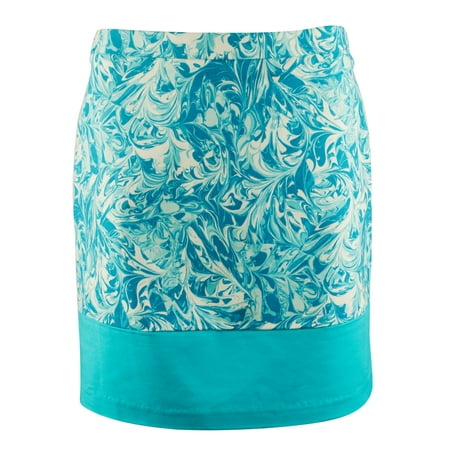 Women's Stretch Patterned Mini Skirt Trqs 10