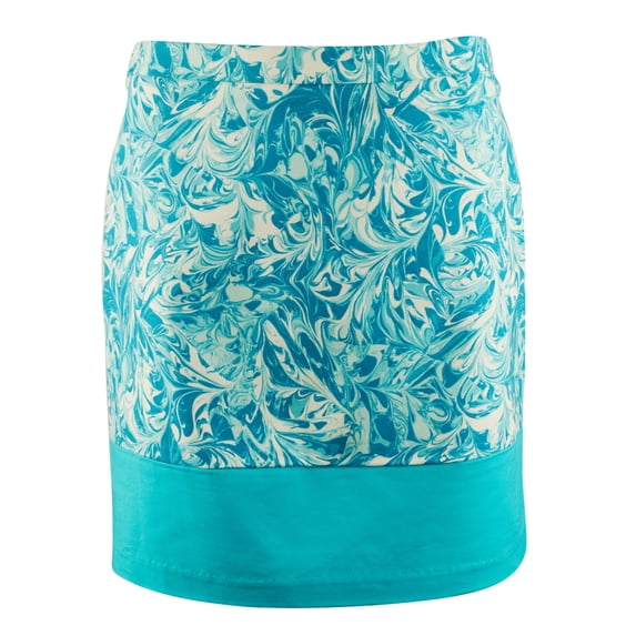 Women's Stretch Patterned Mini Skirt Trqs 10