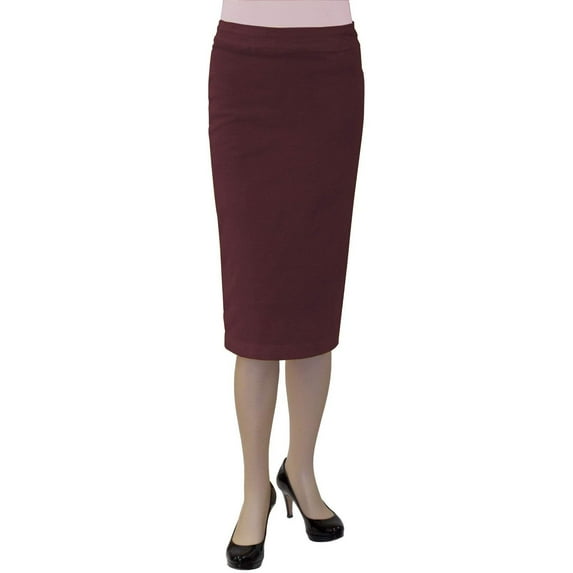 Women's Stretch Plush Corduroy Pencil Skirt
