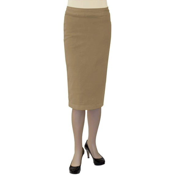 Women's Stretch Plush Corduroy Pencil Skirt