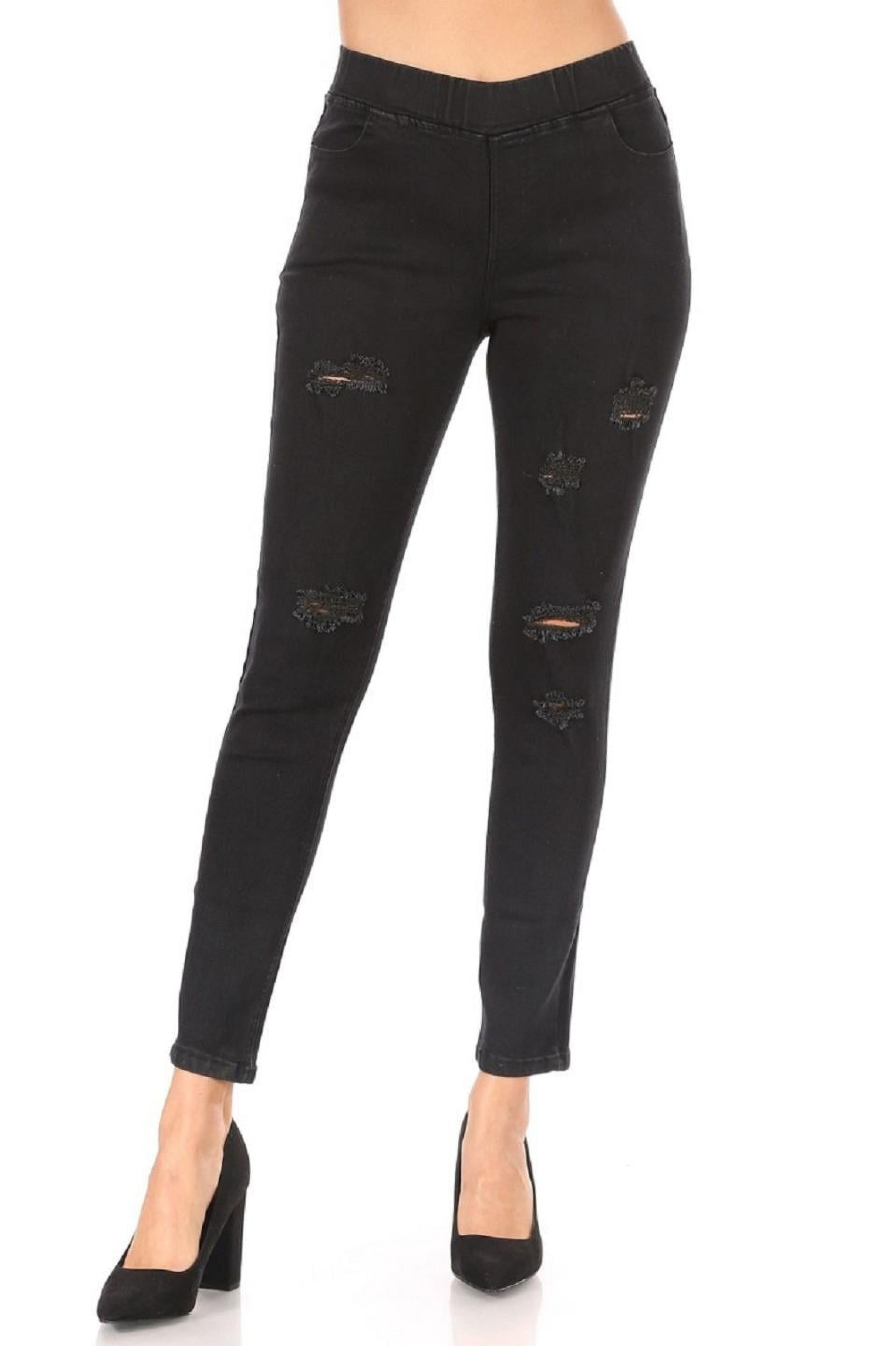 Distressed jeggings discount