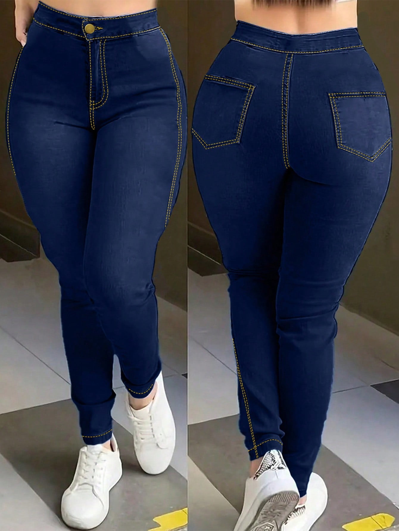 Women #39 s Stretch Skinny Jeans Classic Slim Fit Denim Pants With Zip Women #39 s Stretch Skinny Jeans Classic Slim Fit Denim Pants With Zip