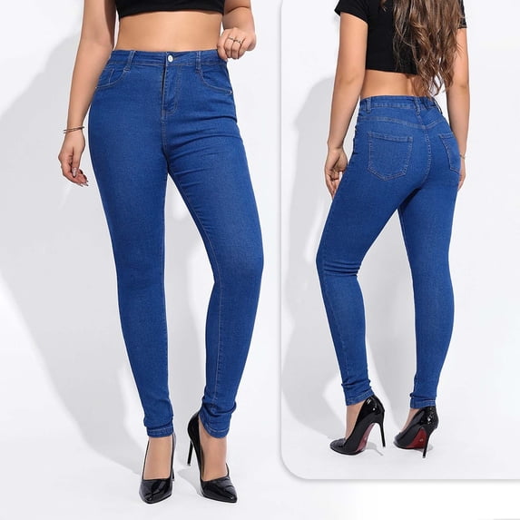 Women's Stretch Jeans High Waist Slim Fit Denim Pants For Casual Everyday Wear Comfortable Pure Color Jean Jumpsuits Women Pants Pants for Women Size 20 Designer Pants for Women No Kvetching on