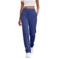 thumbnail image 1 of Women's Stretch Straight Leg Active Pants, Wide Elastic Waistband, Relaxed Fit, 1 of 7
