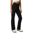 thumbnail image 1 of Women's Stretch Straight Leg Dress Work Pants Business Casual Trousers Breathable Yoga Pants, 1 of 8