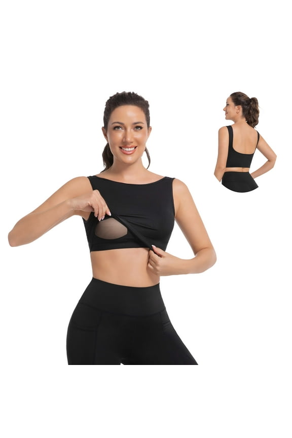 Women's Stretch Tank Top High-Waisted Workout Shirt Moisture-Wicking Slim Fit Yoga Running Gym Breathable Four-Way Stretch Plus Size XS-XL