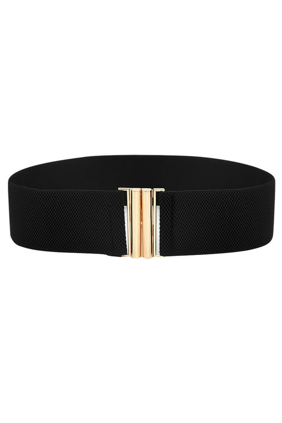 Women's Stretch Waist Belt Adjustable Wide Elastic Dress Belt
