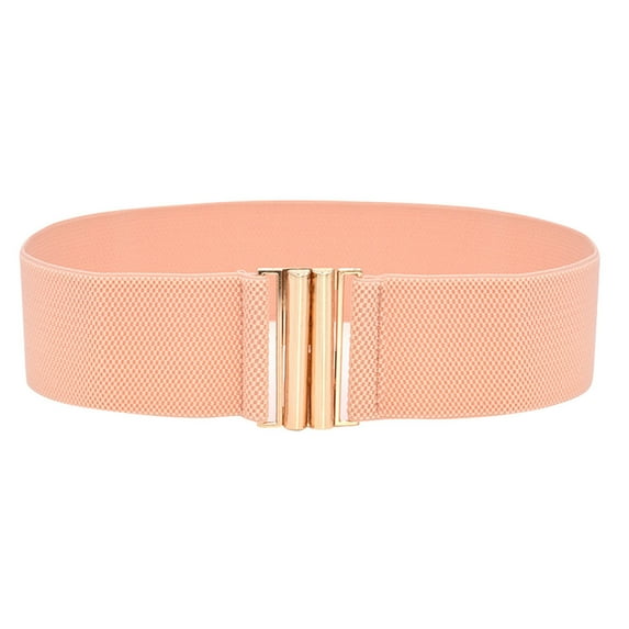 Women's Stretch Waist Belt Adjustable Wide Elastic Dress Belt
