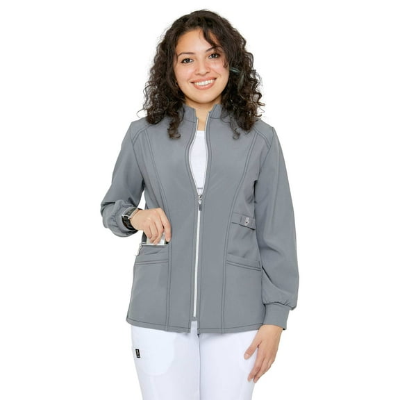 Women's Stretch Zipper Warm Up Uniform Jacket