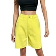 thumbnail image 1 of Women's Stretchy Casual Summer Shorts Fashion Capris Spring Button Up Wide Leg Loose High Waisted Short S-XL, 1 of 8