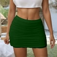 thumbnail image 1 of Elegant Women's Pleated Mini Skirt with Lace Details for Everyday Parties Dancing and Nightclubs, 1 of 4