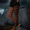 thumbnail image 1 of Women's Stretchy Pants New Women's Halloween Striped Leggings Sports Fitness Stretch Pants Casual Tights Cute Graphic Yoga Trousers Watermelon Red 3XL, 1 of 8
