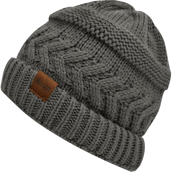 Women’s Stretchy Ponytail Beanie Hat - Winter Warm Cable Knit High Bun Beanie, One Size Fits Most, Cover Ears for Outdoor Activities