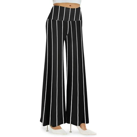 Women's Stretchy Wide Leg Palazzo Lounge Pants Casual Comfy High Waist Palazzo Pants