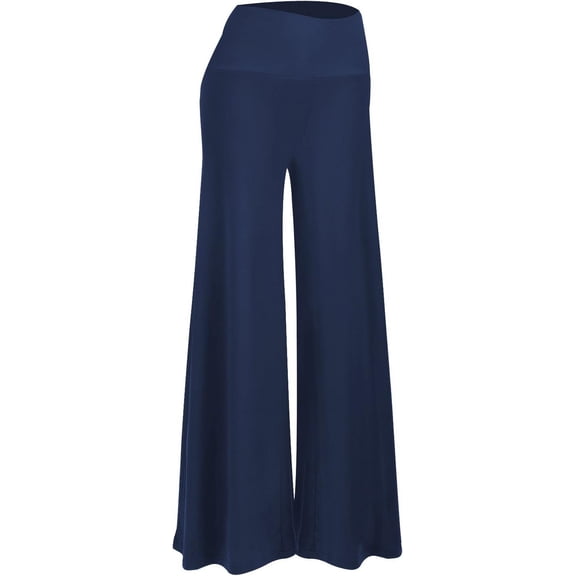 Women's Stretchy Wide Leg Palazzo Lounge Pants Casual Comfy High Waist Palazzo Pants