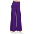 thumbnail image 1 of Women's Stretchy Wide Leg Palazzo Lounge Pants Casual Comfy High Waist Palazzo Pants, 1 of 11