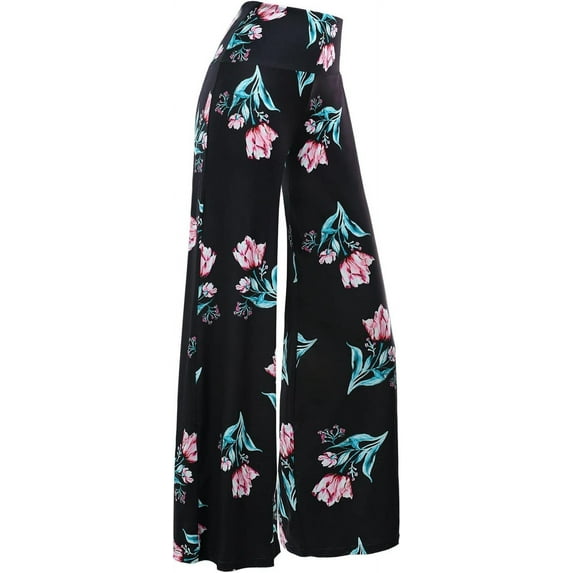 Women's Stretchy Wide Leg Palazzo Lounge Pants Casual Comfy High Waist Palazzo Pants